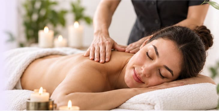 Massage therapy session at Soul Beauty Healing Center